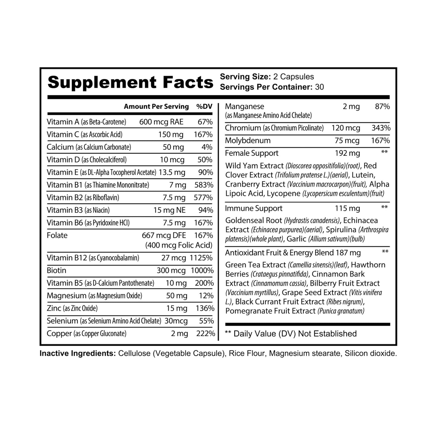 Savage Multivitamin for Women – Elevate Your Health & Vitality
