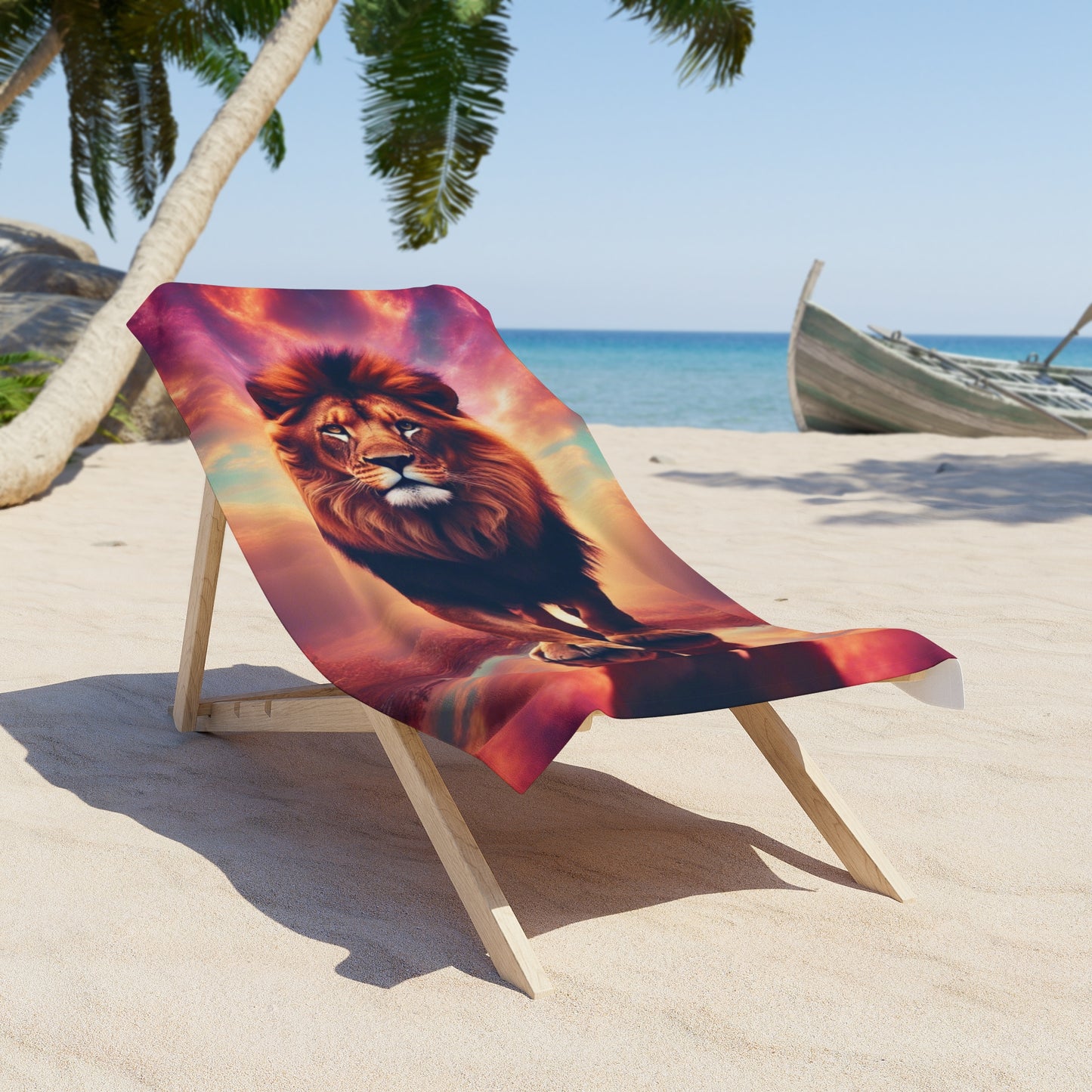 The Lone Lion Majesty Towel – Luxury, Power & Self-Expression