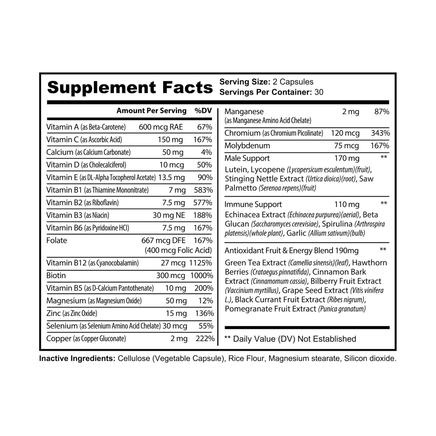 Savage Multivitamin for Men – The Ultimate Daily Health & Performance Boost