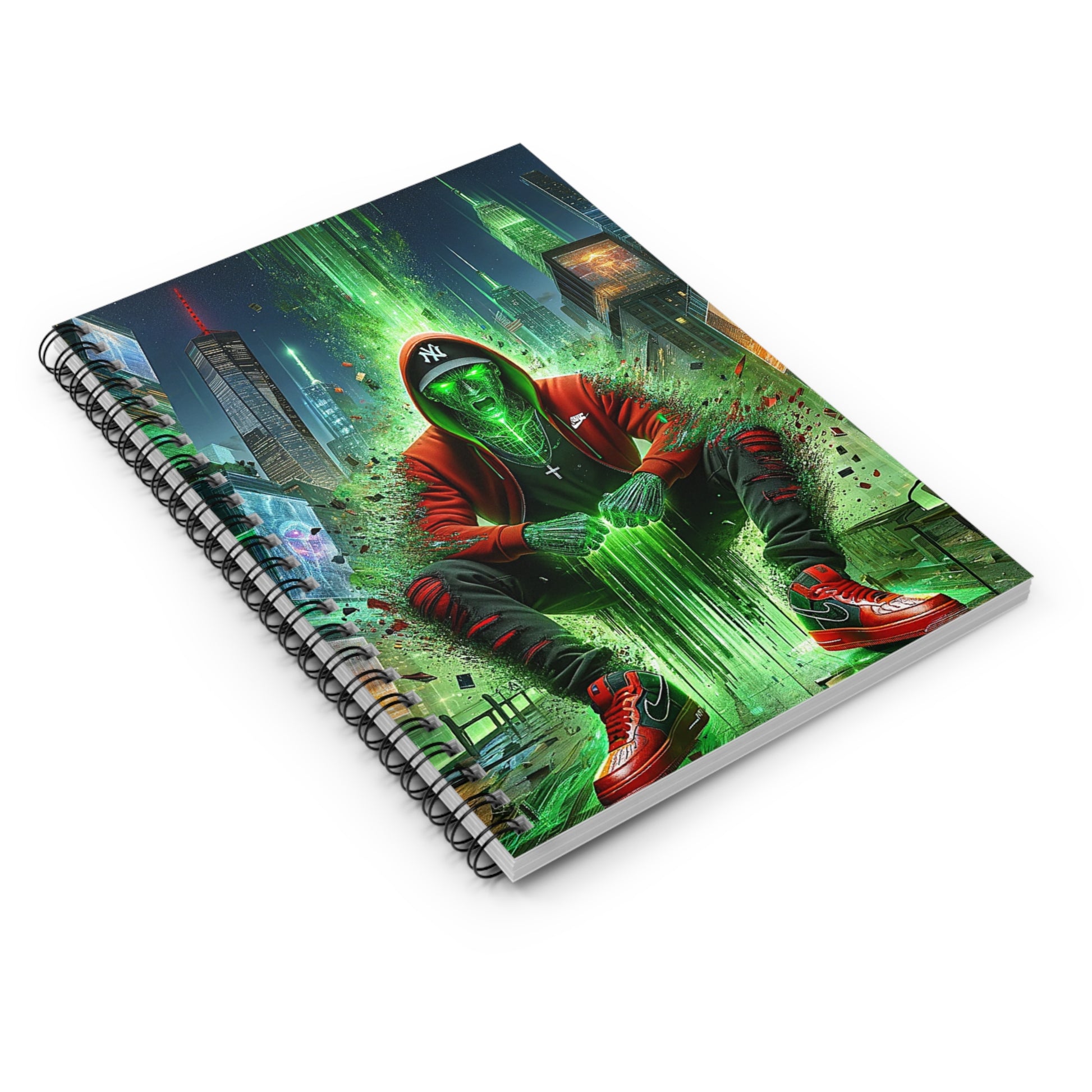 The Breakthrough Notebook displayed at an angle, showcasing its durable hardcover and premium-quality pages.