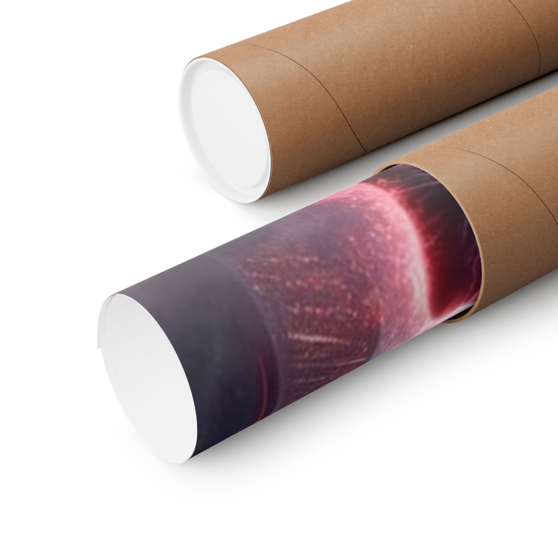 The Divine Duel II Poster securely rolled in a protective mailing tube for safe shipping and damage-free delivery.