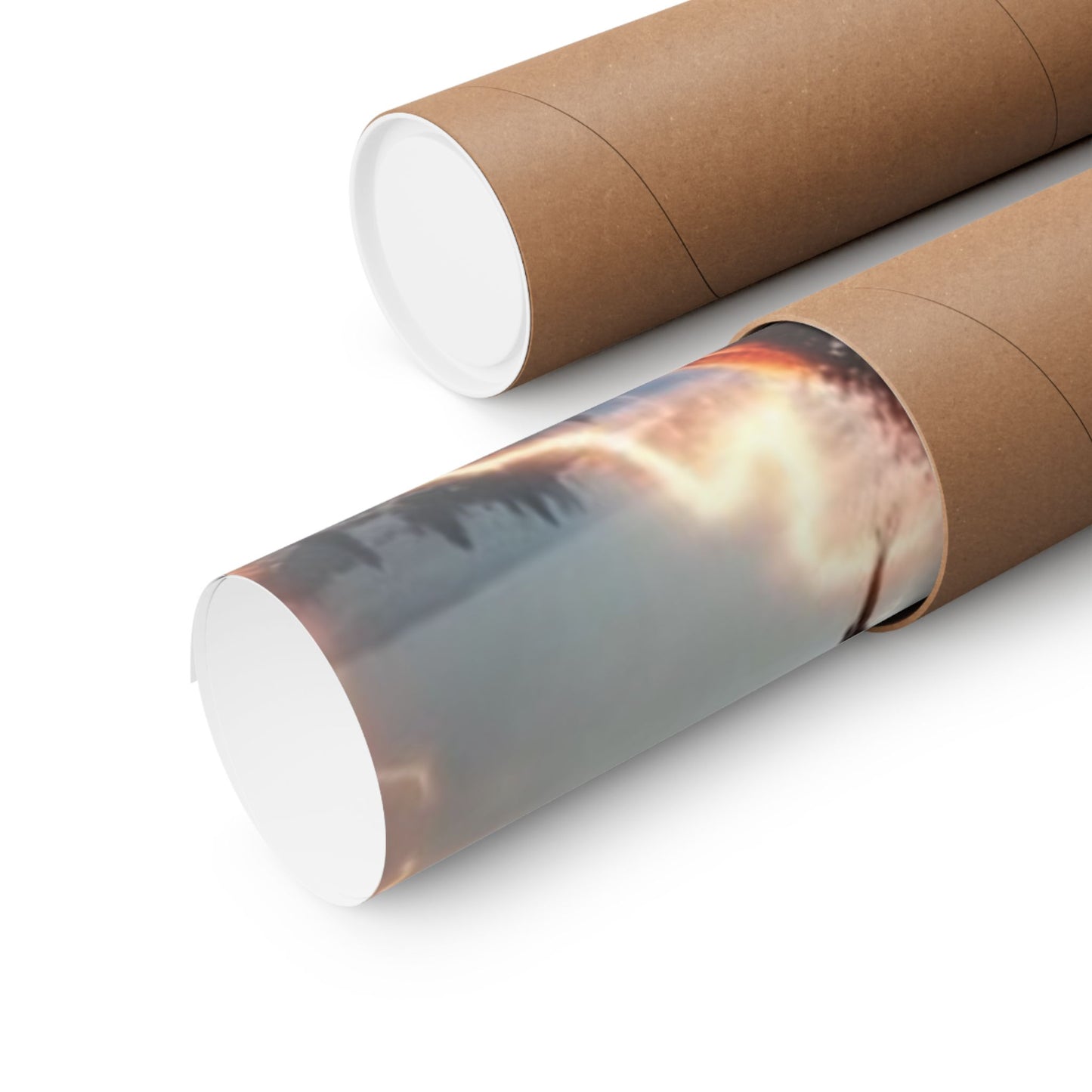 The Divine Duel III Poster securely rolled in a protective mailing tube for safe shipping and damage-free delivery.