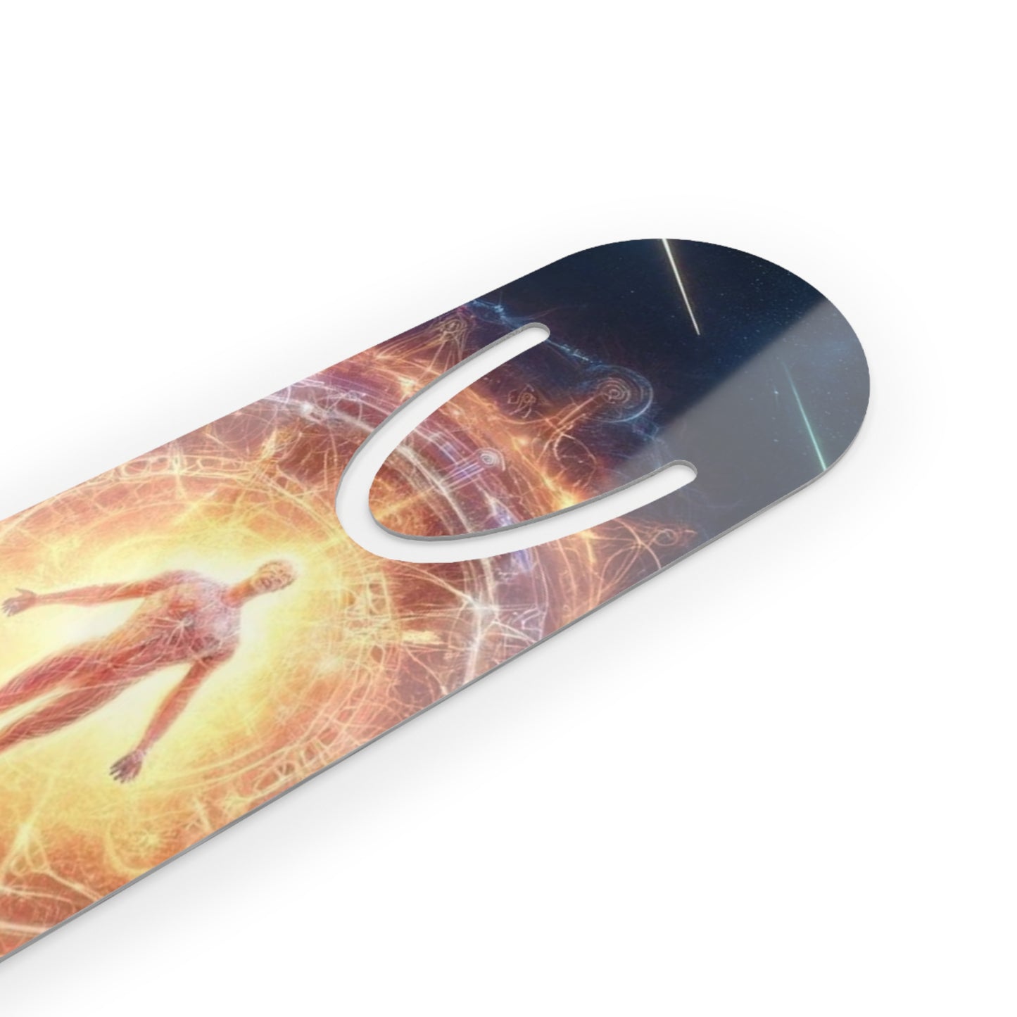 The Divine One Bookmark displayed at an angle, showcasing its sleek design and premium craftsmanship.