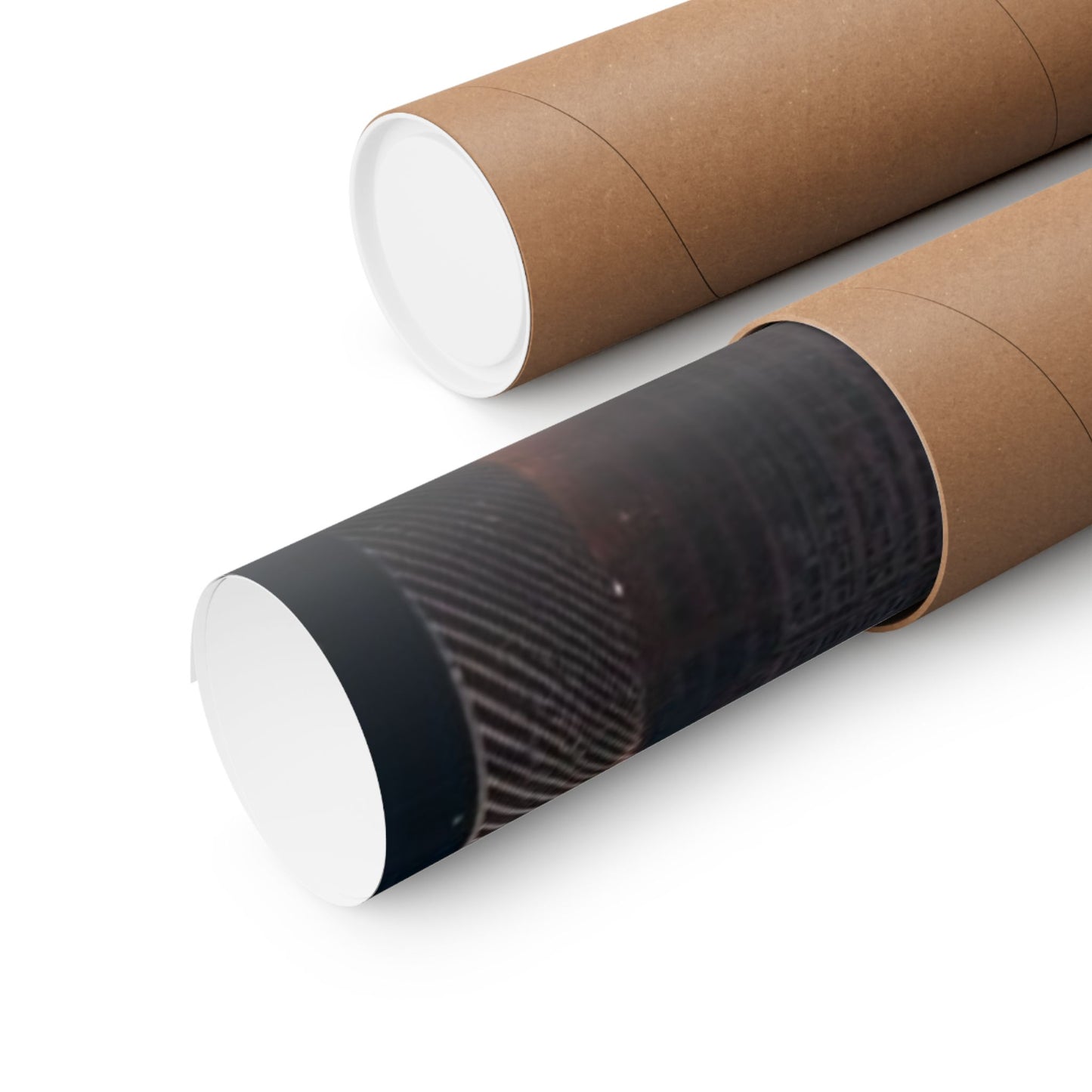Eternal Love Poster securely rolled in a protective mailing tube for safe shipping and delivery.