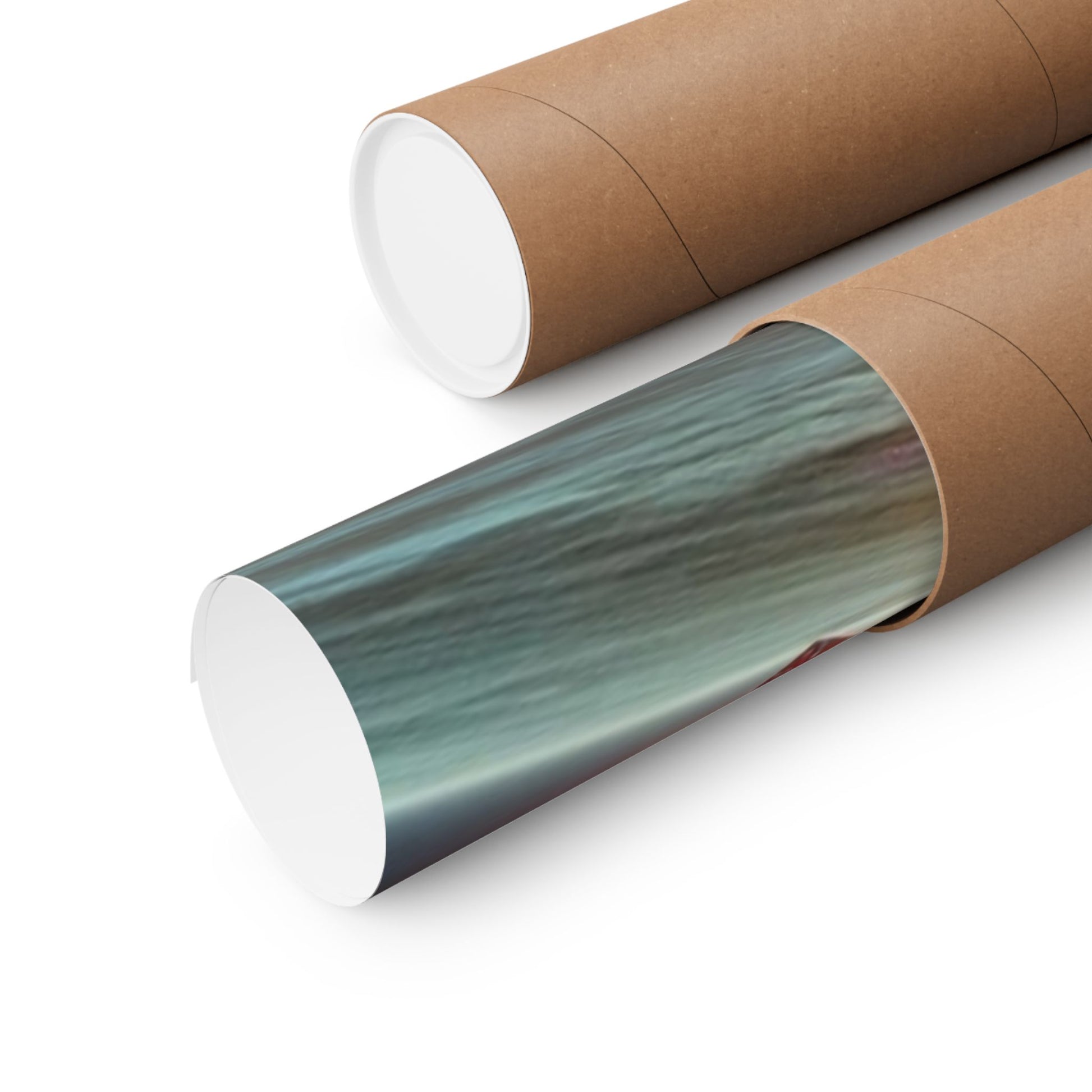 Interstellar Intruders Poster securely rolled in a protective mailing tube for safe, crease-free delivery.