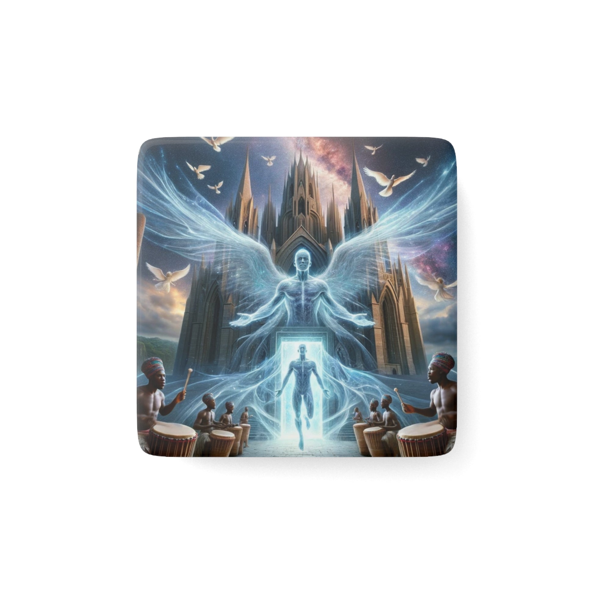 The Rebirth Magnet featuring vibrant fantasy artwork, a perfect collectible for spiritual decor and personal inspiration.