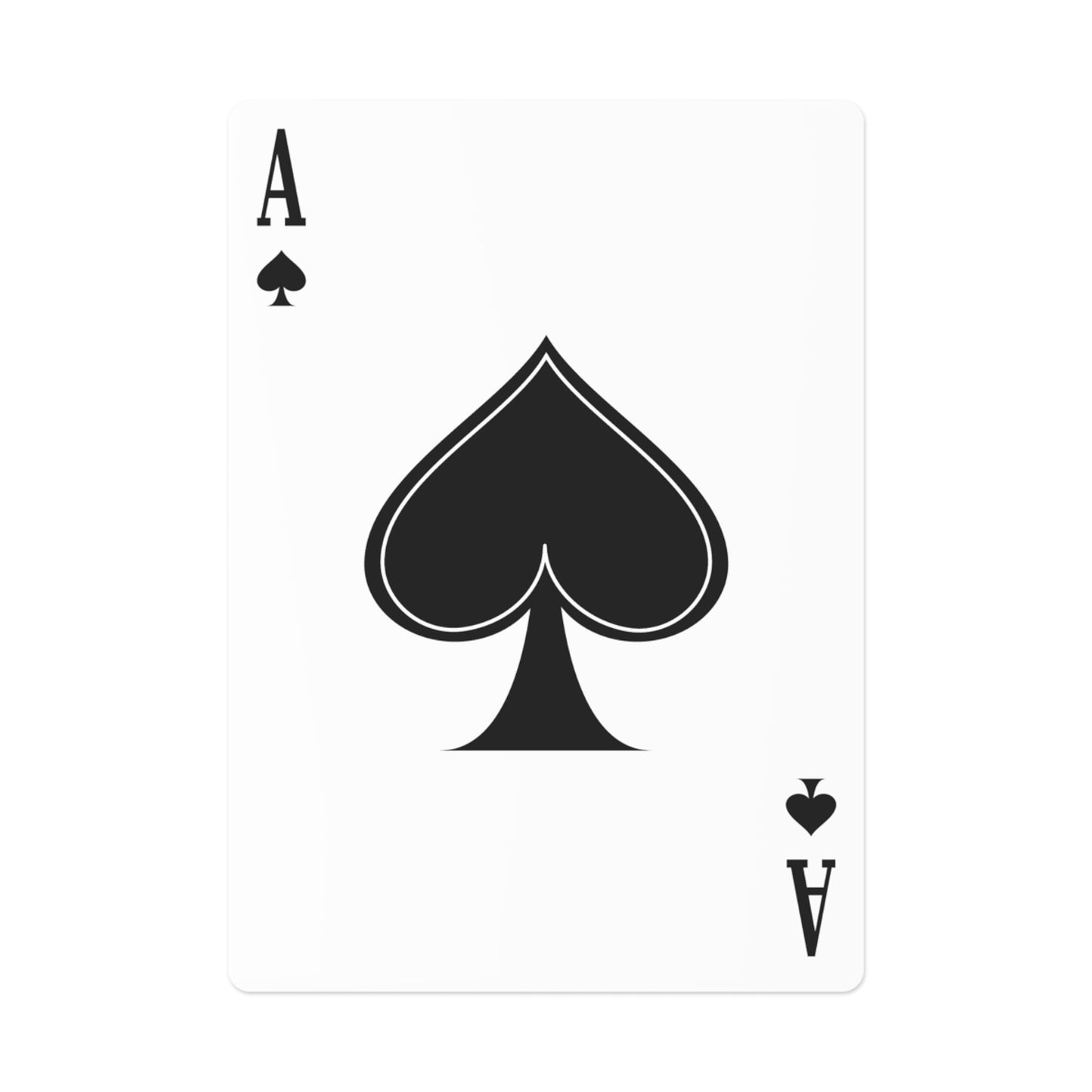 The Ace of Spades from the Samurai Poker Cards deck, featuring bold warrior-inspired artwork and design.