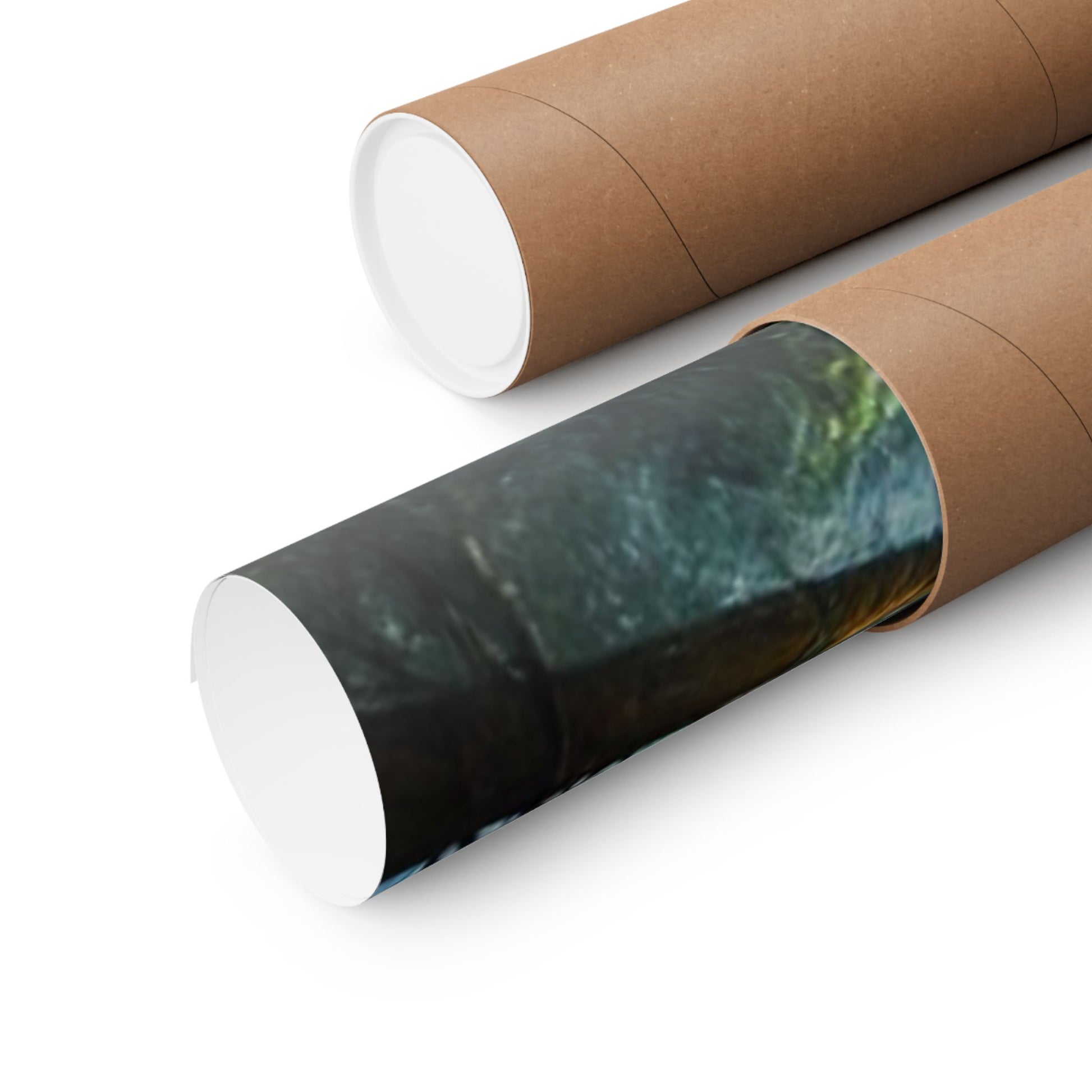 Samurai's Redemption Poster securely rolled in a protective mailing tube for safe shipping and damage-free delivery.
