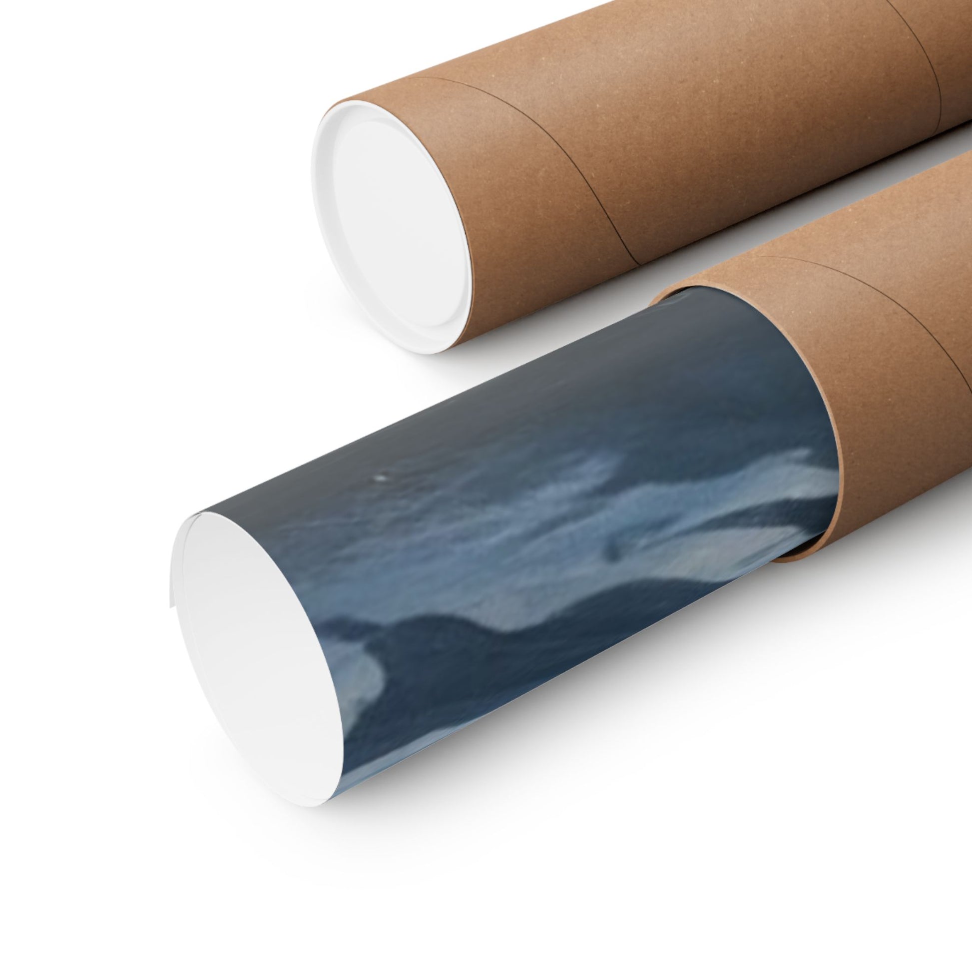 The Summoning Poster securely rolled in a protective mailing tube to prevent damage during shipping and ensure safe delivery.