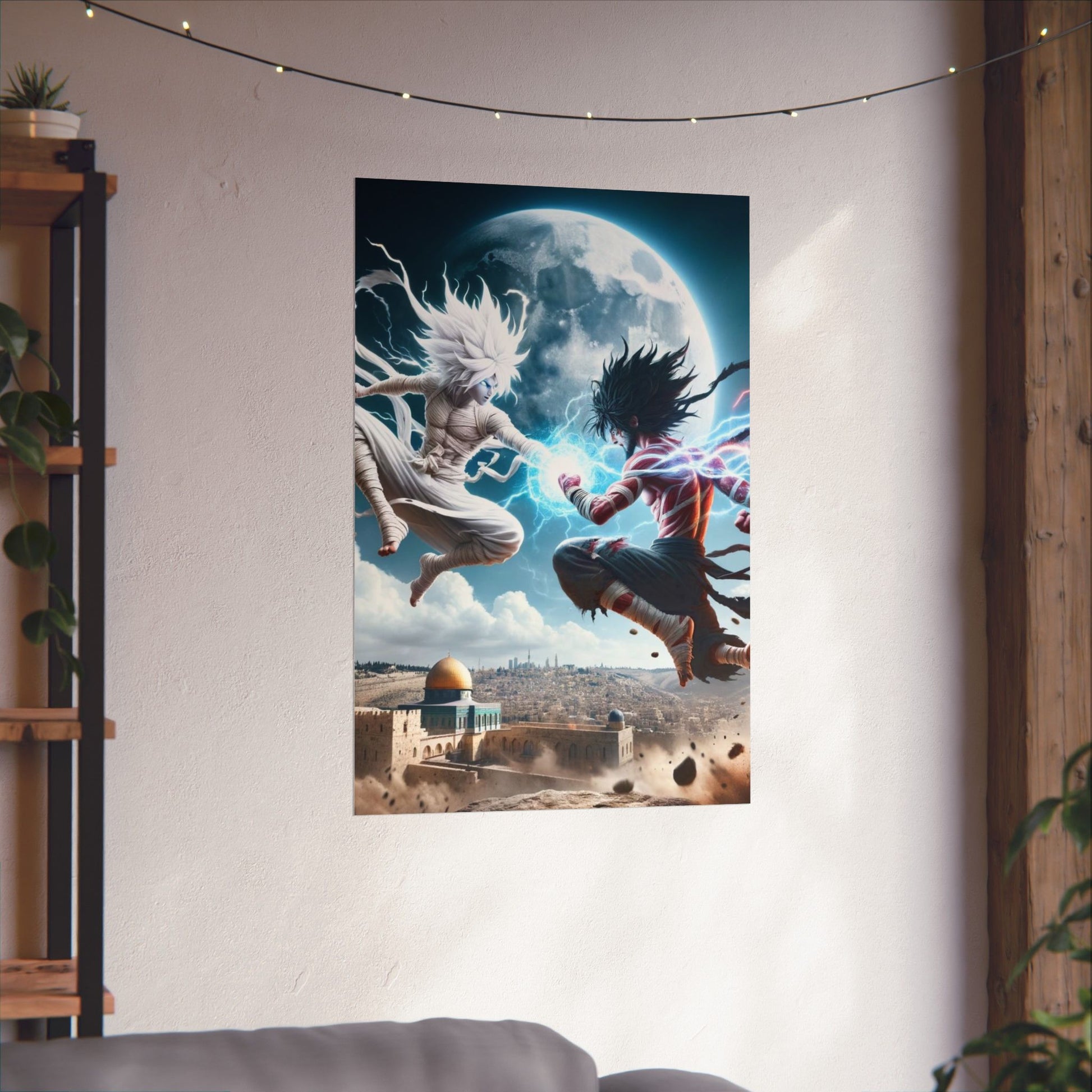 Visions of Hope Poster hung on a neutral wall, symbolizing spiritual guidance, strength, and resilience in home decor.