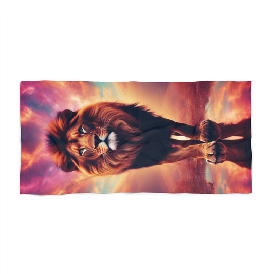 The Lone Lion Majesty Towel – Luxury, Power & Self-Expression