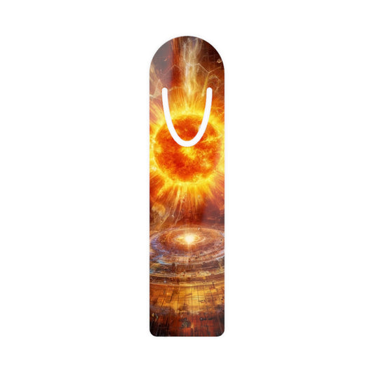 Caged Sun Bookmark featuring intricate fantasy artwork, perfect for book lovers and collectors.