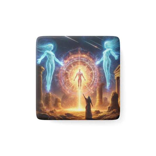 The Divine One Magnet featuring intricate spiritual artwork, perfect for home or office decor.