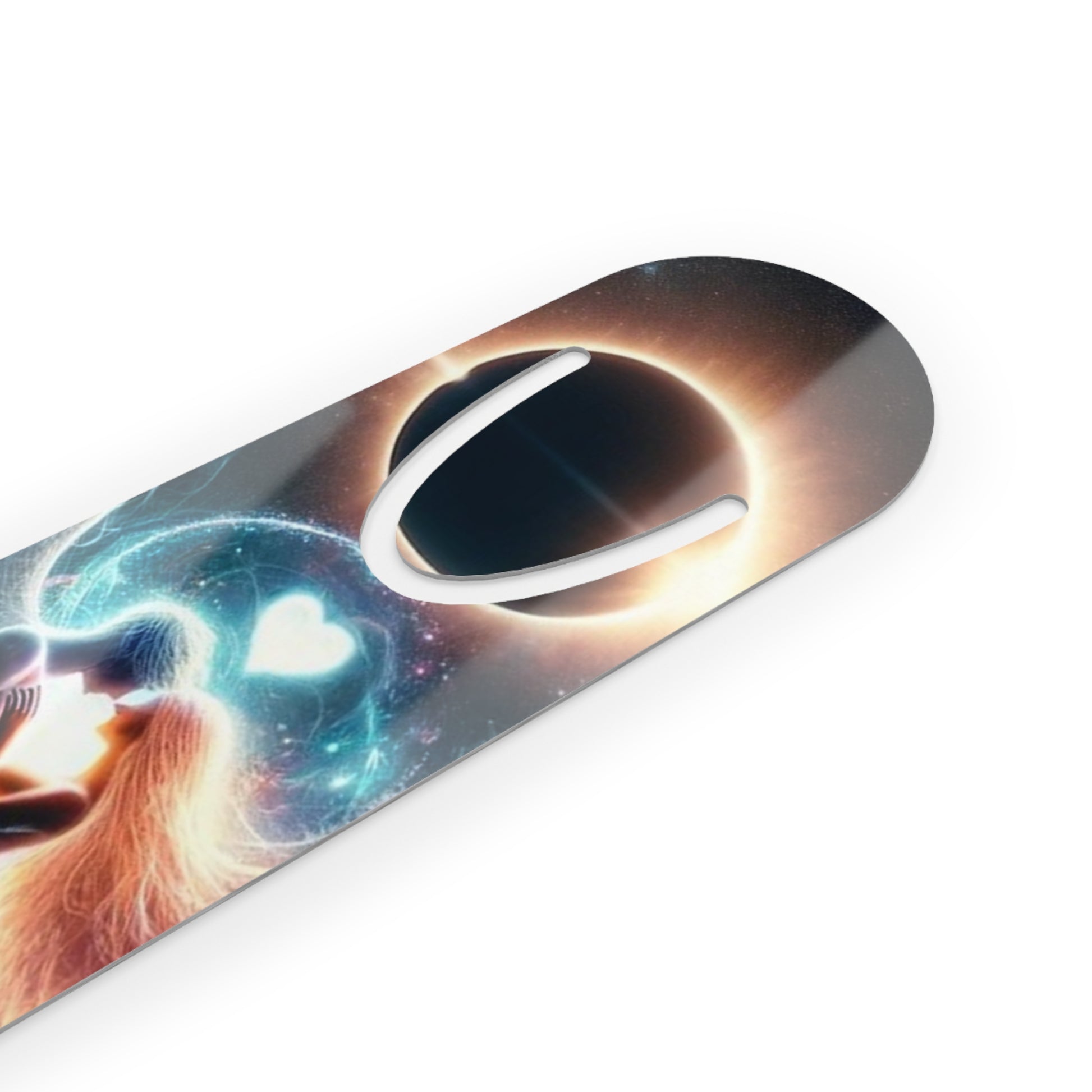 Eternal Love Bookmark displayed at an angle, showcasing its elegant design and craftsmanship.