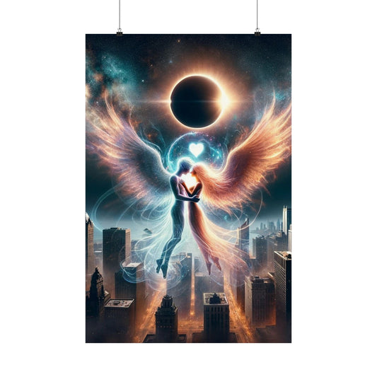 Eternal Love Poster – a stunning romantic wall art piece symbolizing deep love and connection.
