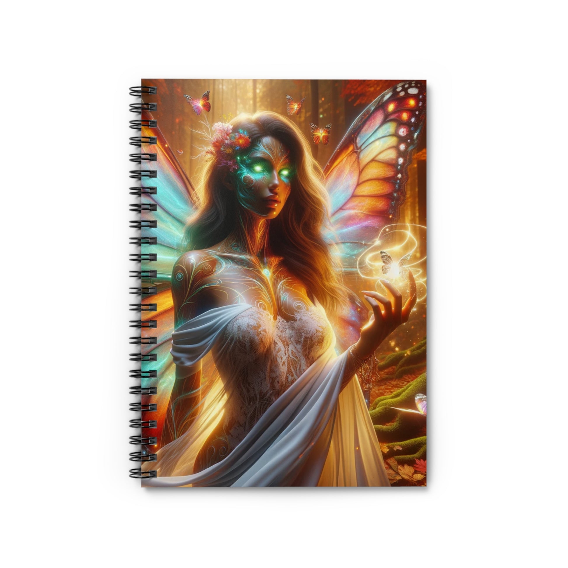 Fairy notebook cover with magical fantasy art, ideal as an inspiring journal or gift.