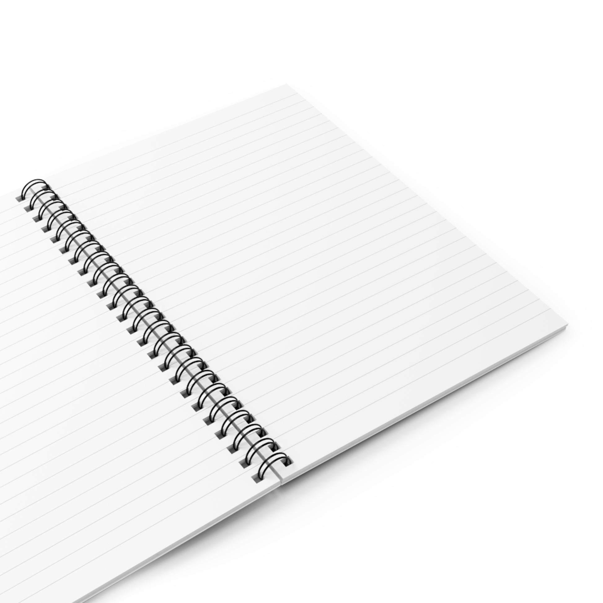 Inside view of the fairy notebook showing premium white lined pages, ideal for notes and journaling.