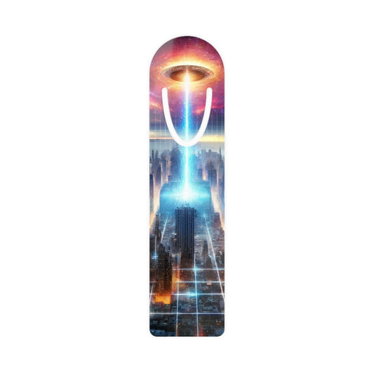 Galactic Event Bookmark featuring cosmic space-themed artwork, perfect for book lovers and sci-fi fans.