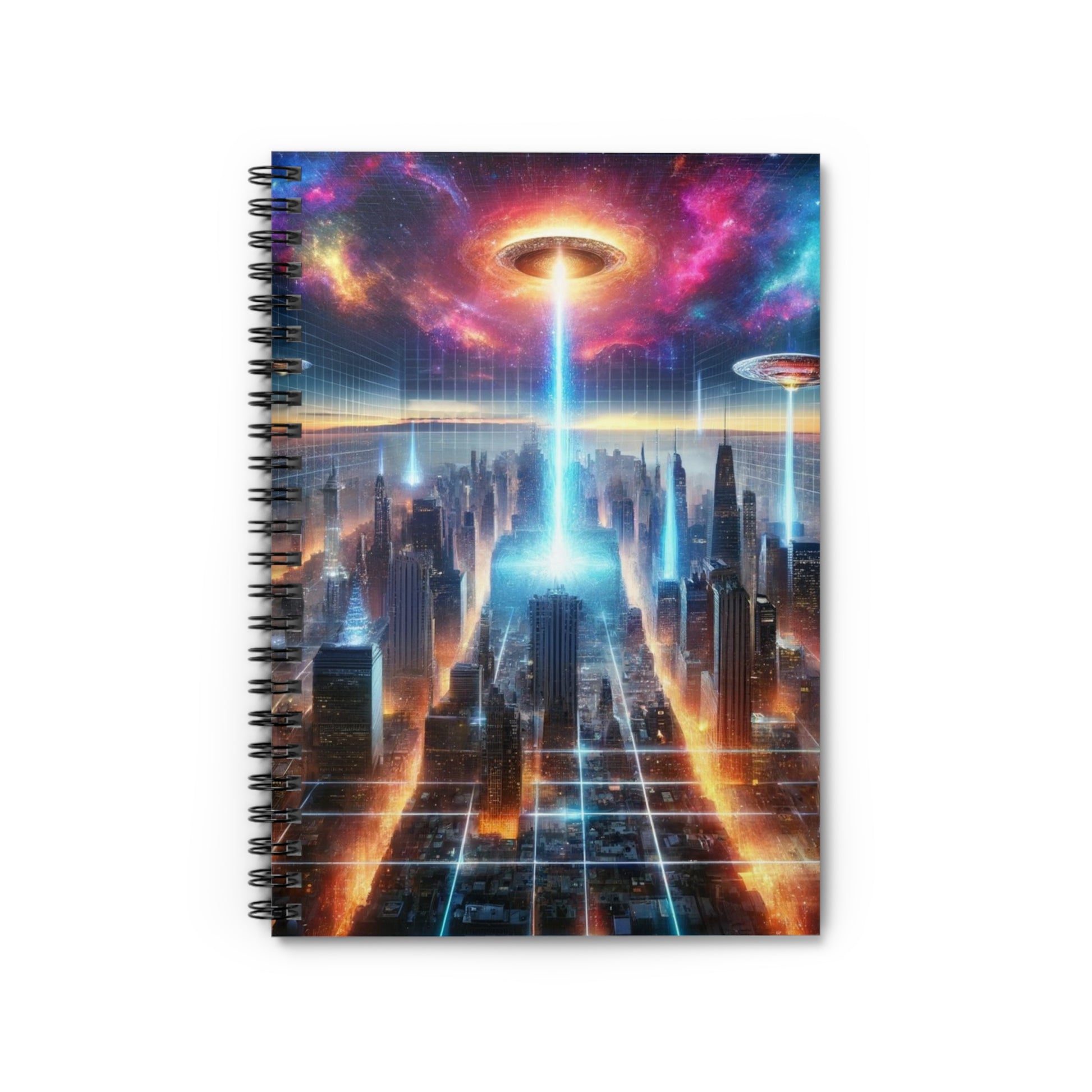 The Galactic Event Notebook featuring a stunning cosmic cover design, ideal for dreamers, writers, and deep thinkers.