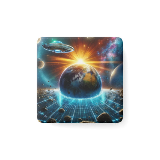The Galactic Guest III Magnet featuring cosmic-inspired artwork, perfect for space lovers and collectors.