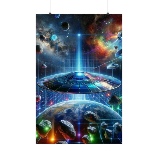 The Galactic Guest I Poster – a mesmerizing space-themed wall art print, perfect for sci-fi and cosmic decor lovers.