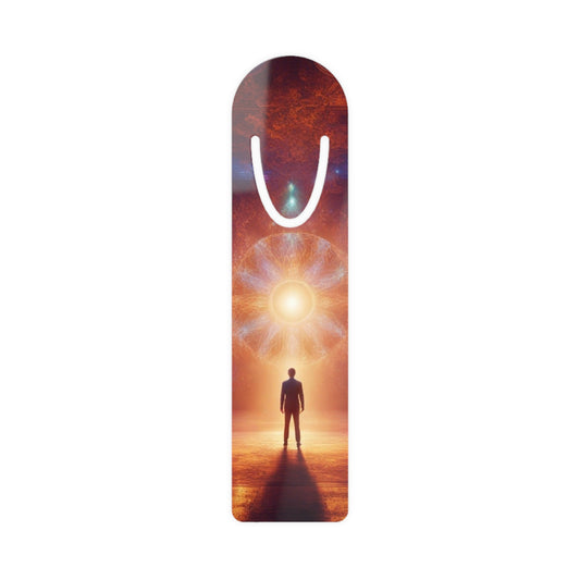 The Galaxy Bookmark featuring cosmic space art, perfect for book lovers and astronomy enthusiasts.