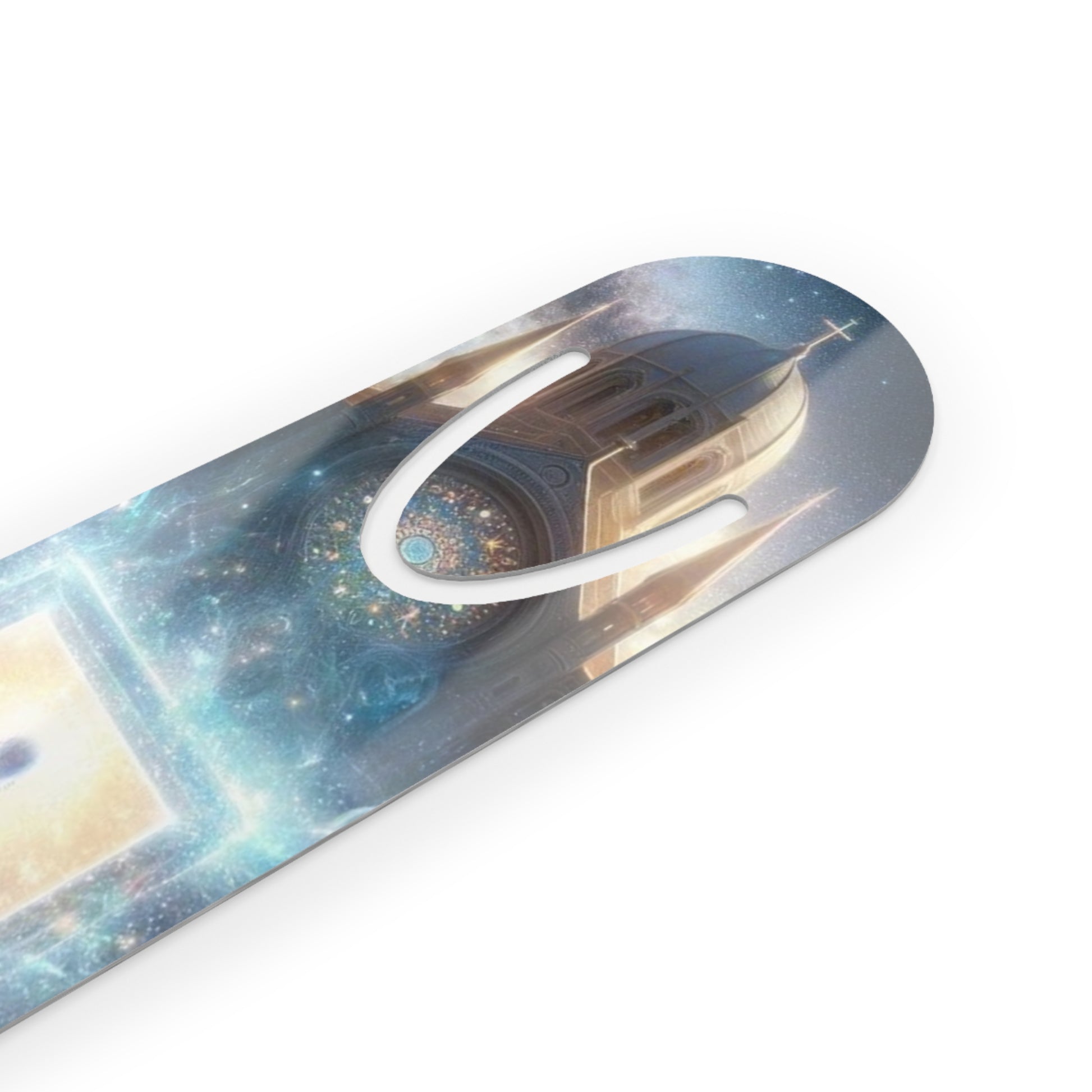 The Kingdom Bookmark displayed at an angle, highlighting its detailed artwork and premium finish.