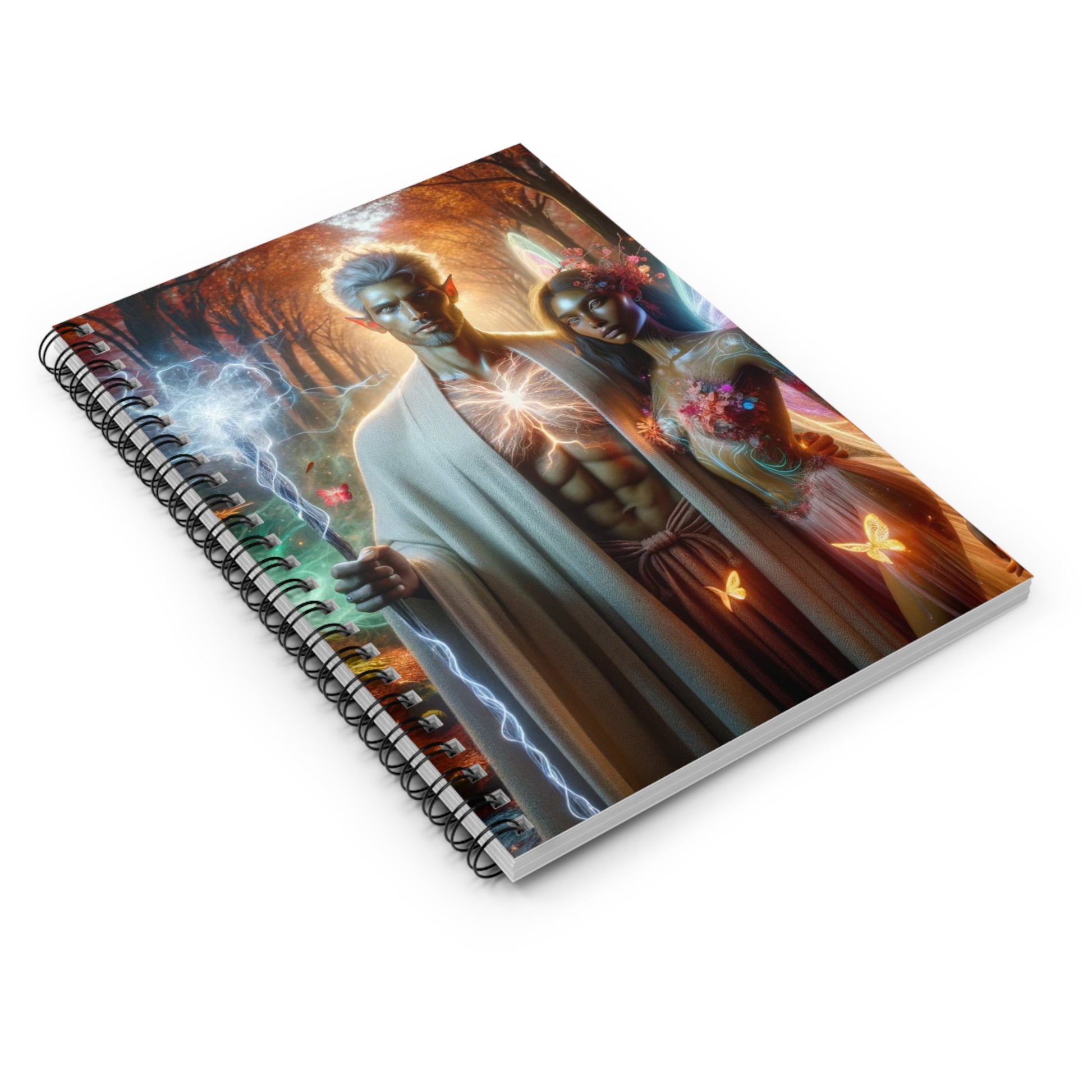 Mystic Love Dream Notebook displayed at an angle, showcasing its sleek design and inspiring energy.