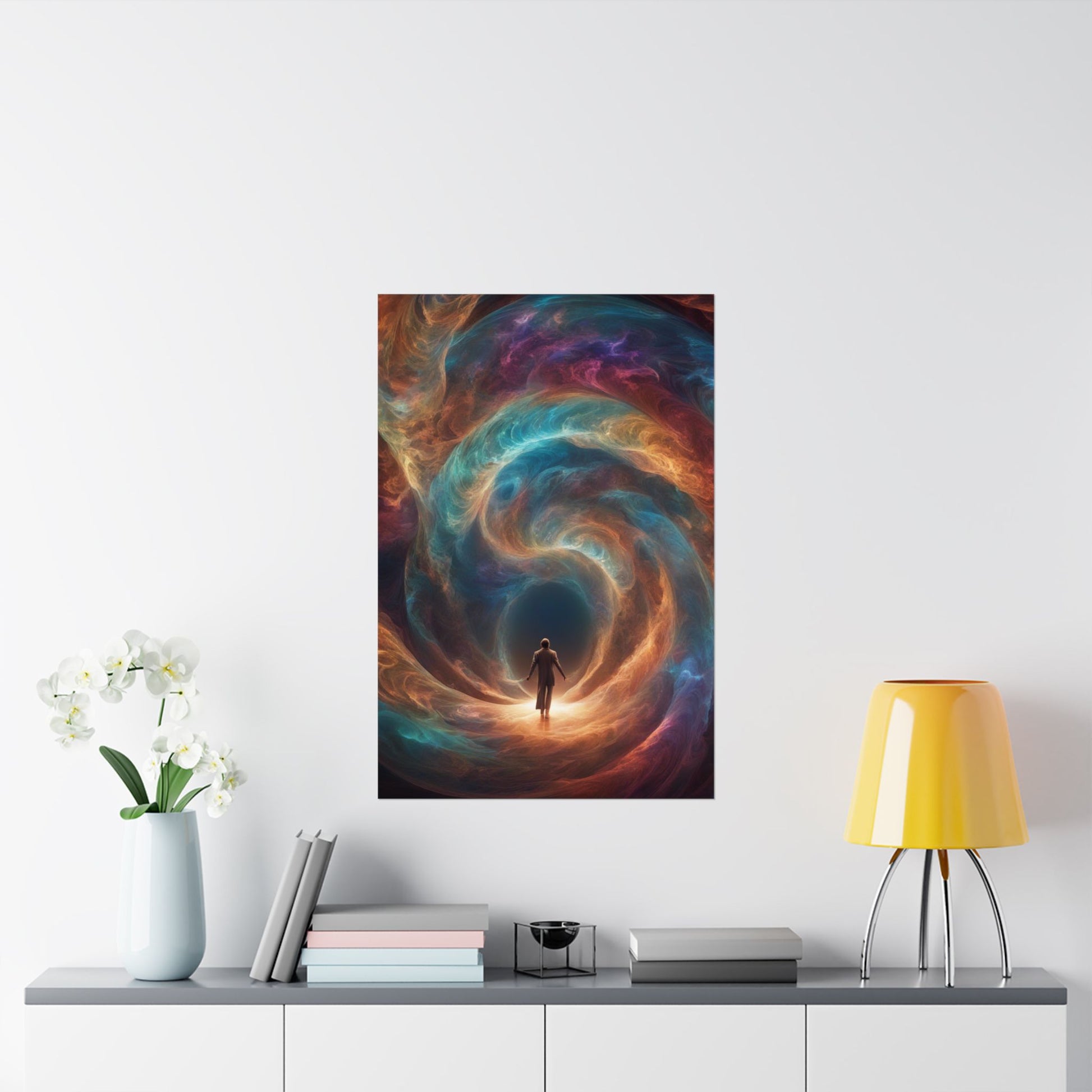 The Portal of Hope Poster above a desk, infusing an office or workspace with motivation and a sense of higher purpose.