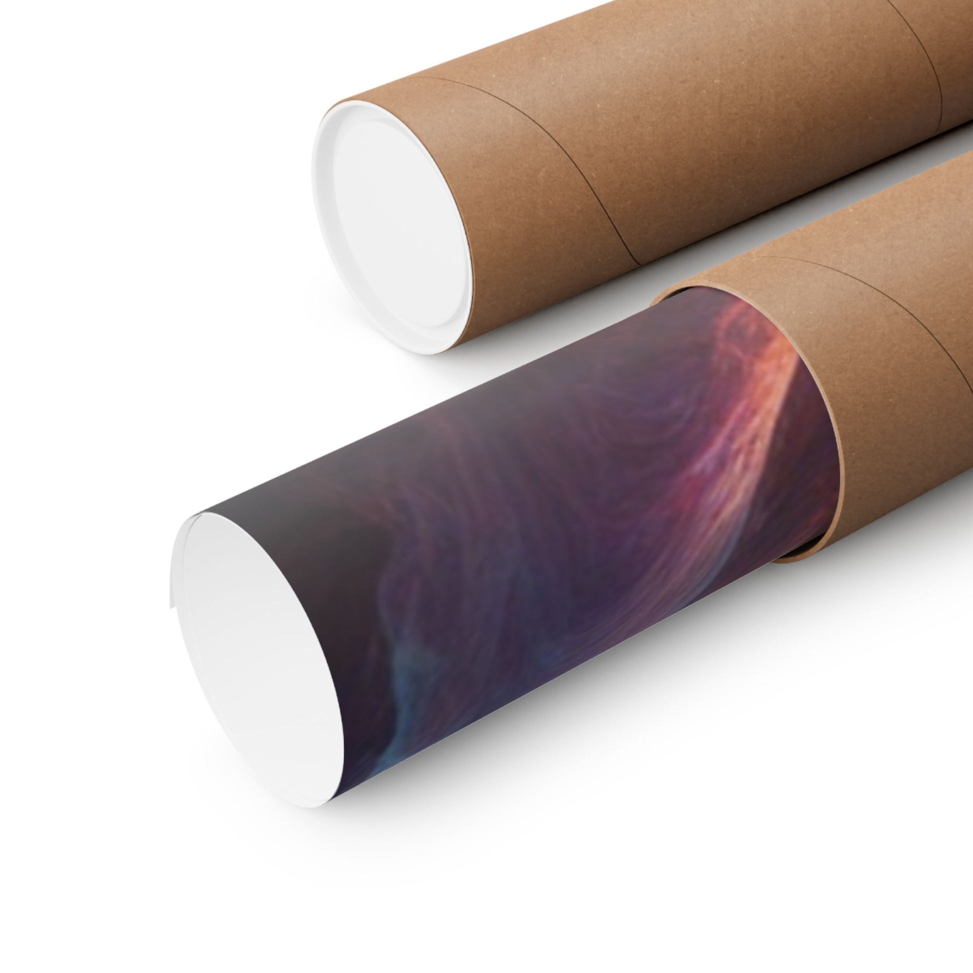 The Portal of Hope Poster securely rolled in a protective mailing tube for safe shipping and delivery.