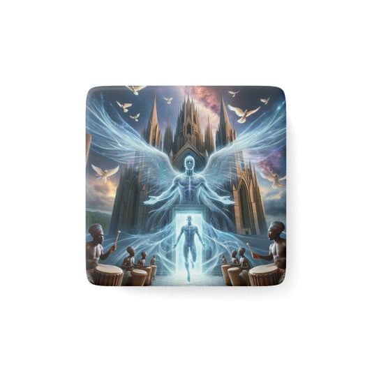 The Rebirth Magnet featuring vibrant fantasy artwork, a perfect collectible for spiritual decor and personal inspiration.