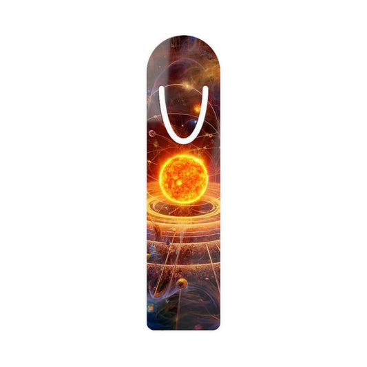 The Solar Bookmark featuring radiant sun-themed artwork, perfect for book lovers and collectors.