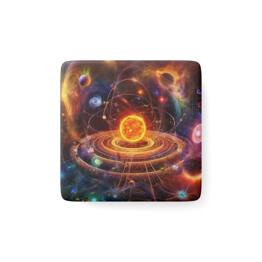 Solar System Magnet featuring detailed planetary artwork, perfect for space lovers and science enthusiasts.