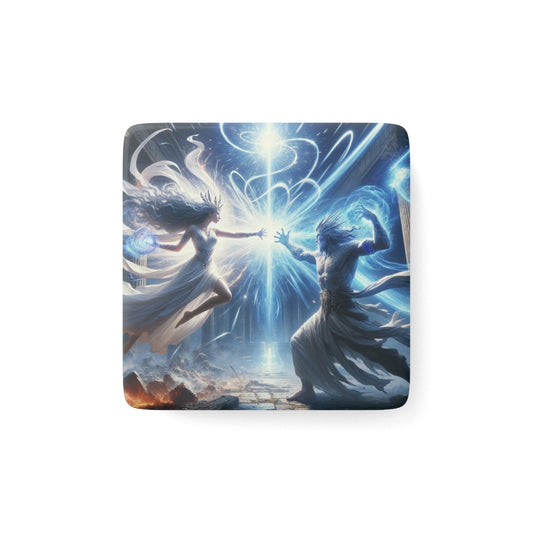 The Summoning Magnet featuring mystical fantasy artwork, perfect for decorating any magnetic surface.