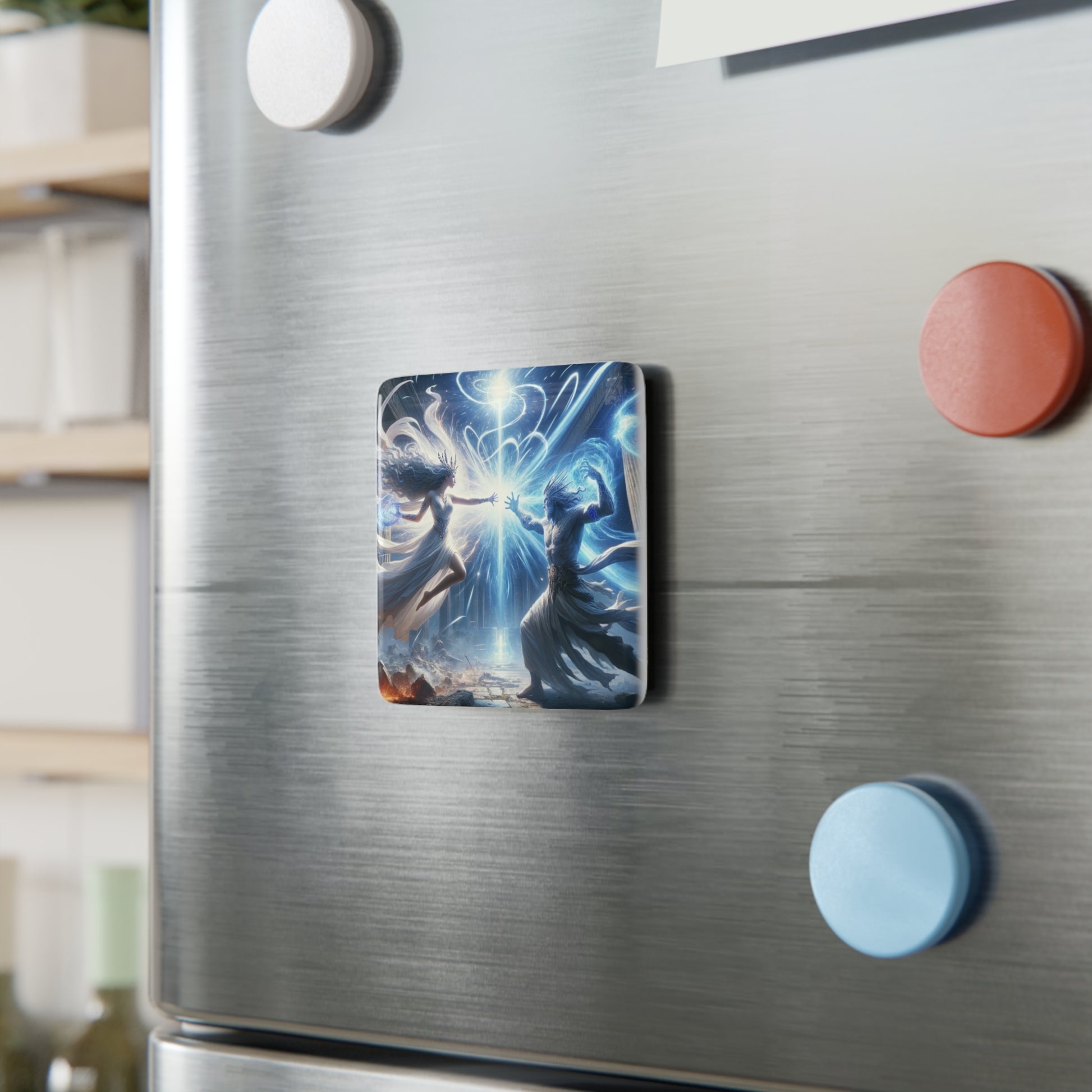 The Summoning Magnet displayed on a metallic surface, adding an enchanting touch to home or office decor.