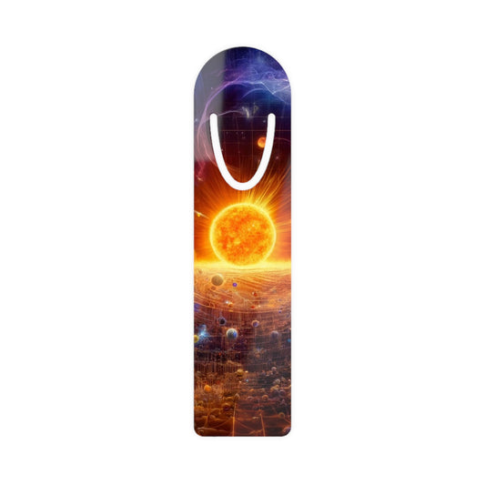 The Sun Rift Bookmark featuring intricate fantasy art, perfect for readers and collectors.