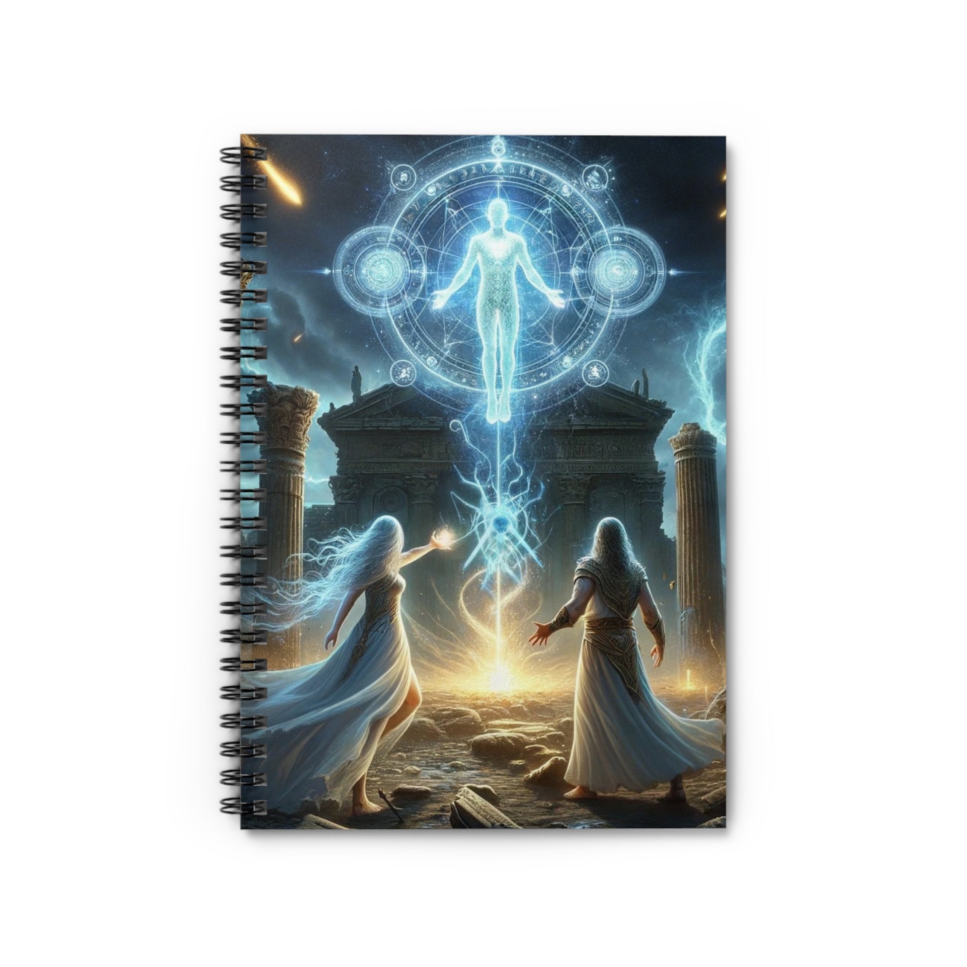 The Arrival Notebook featuring a beautifully designed cover, ideal for writers, creatives, and journal enthusiasts.