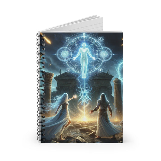 The Arrival Notebook opened to reveal spacious, lined pages – perfect for journaling, writing, and personal reflections.