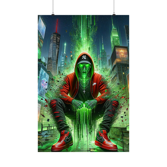 The Breakthrough Poster – a stunning wall art piece symbolizing strength, resilience, and transformation for any space.
