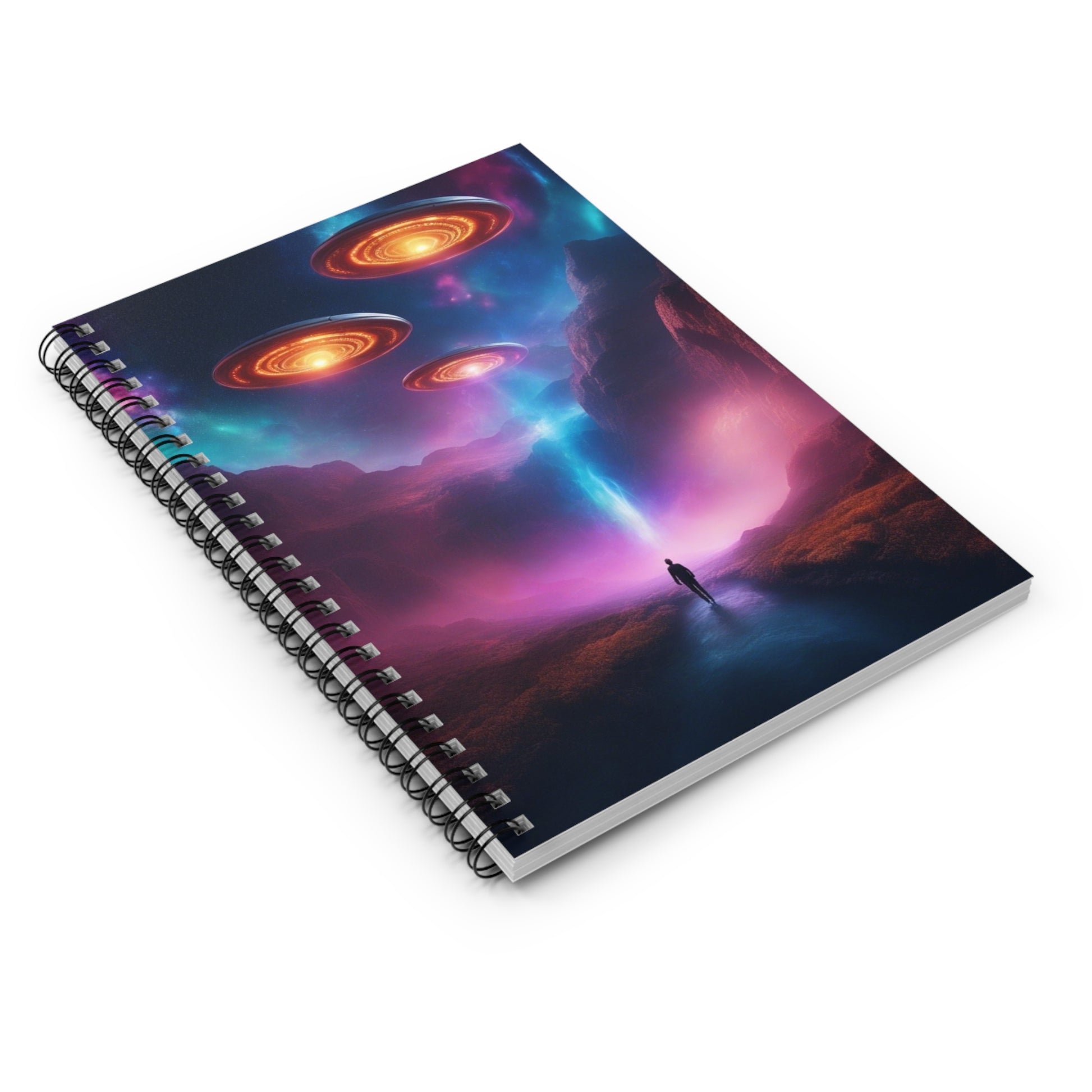 The Chronicles Notebook captured at an elegant angle, showcasing its sleek design and durable hardcover for everyday use.