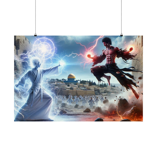 The Ultimate Battle I Poster – a dynamic battle-themed wall art piece, perfect for home, gaming rooms, or office decor.