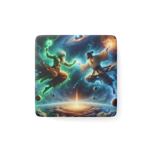 The Ultimate Battle II Magnet featuring striking fantasy artwork, perfect for collectors and decor enthusiasts.