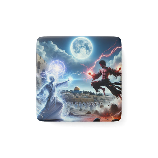 The Ultimate Battle I Magnet featuring bold fantasy artwork, a perfect collectible for fans of epic battles.