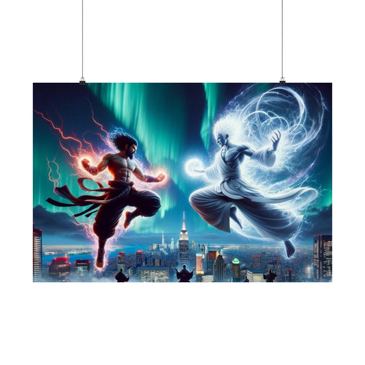 Yin Yang Spiritual Wall Art Poster – a symbolic balance of energy, perfect for meditation rooms and home decor.